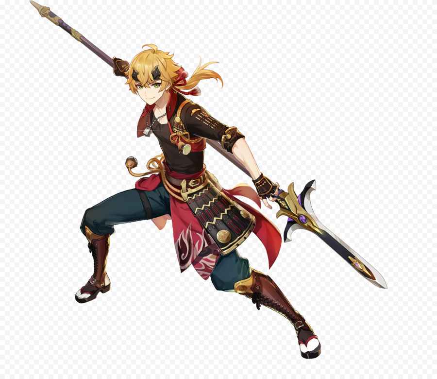 HD thoma genshin impact character png