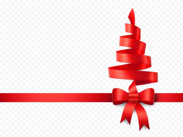 Red Christmas Ribbon Background PNG Free download