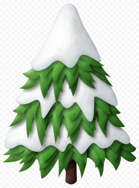 Snow Christmas Tree   Green Snowy Christmas Tree