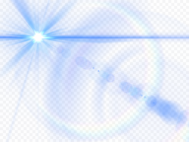 blue lens flare effect png