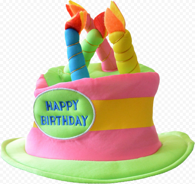 Happy Birthday cake hat, Party hat Birthday, Happy Birthday Hat, hat, happy Birthday To You, cake Decorating