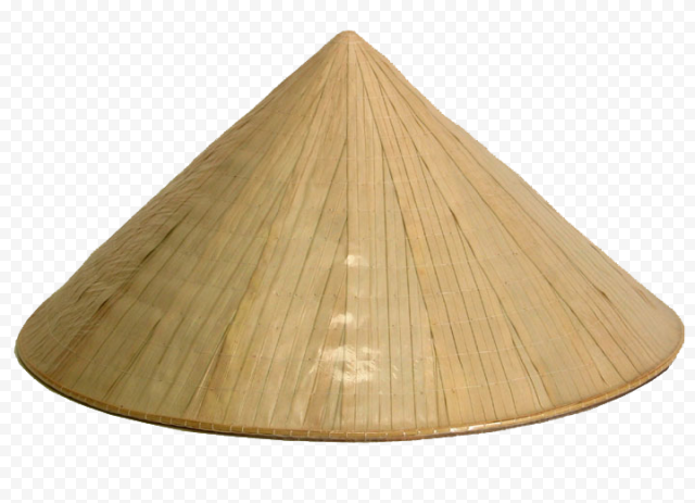 brown rice hat, Vietnam Asian conical hat Sombrero Straw hat, Hat, angle, hat, top 