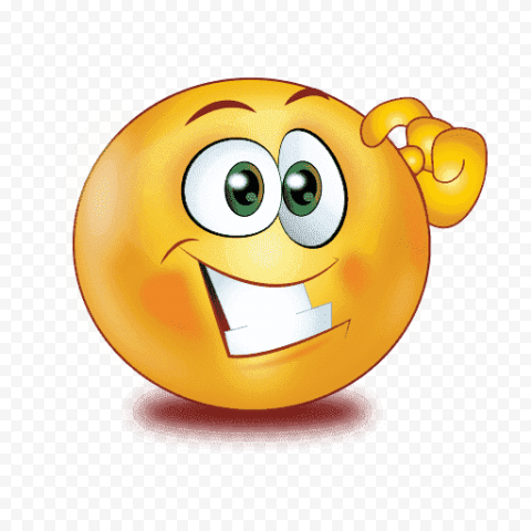 Thinking Emoji PNG Transparent