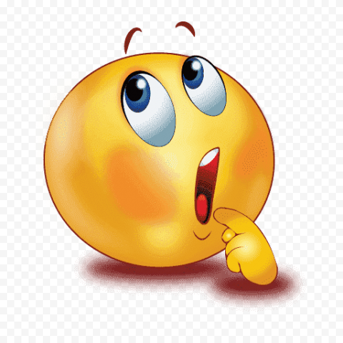 Thinking Emoji PNG Transparent Picture