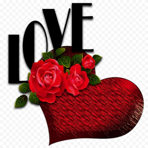 Love Word Text PNG HD