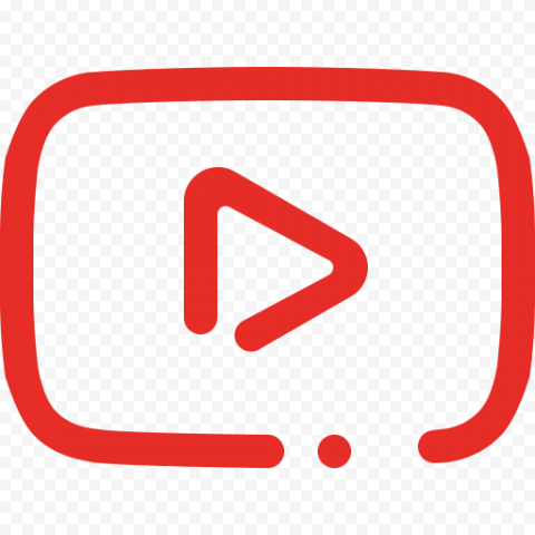 Video YouTube Icon, YouTube Play Button, television, text, rectangle