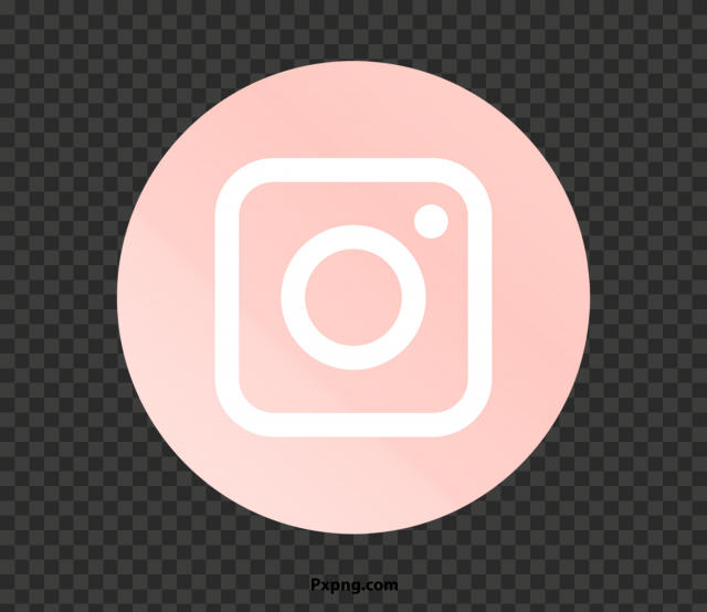 HD Pink instagram round logo PNG