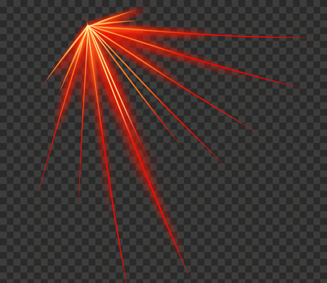 orange laser light abstract effect background transparent png