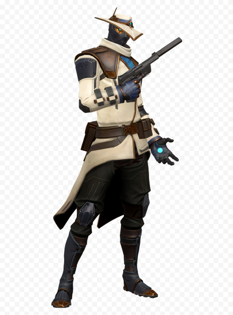 HD Valorant Cypher Agent Player Character With Weapon PNG