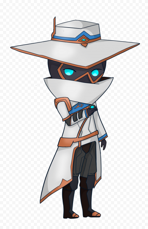 HD Cypher Chibi Agent Valorant Character Vector PNG