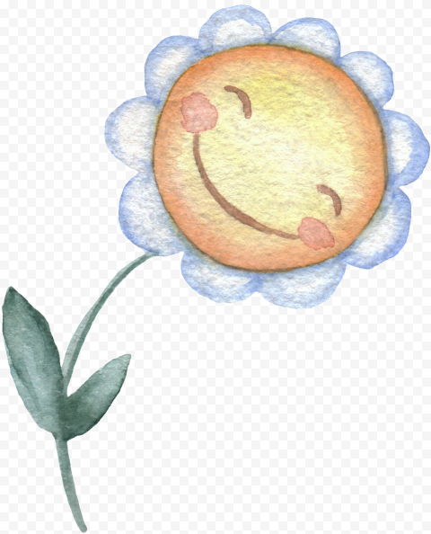 This Graphics Is Smiley Sun Flower Cartoon Transparent, HD Png Download
