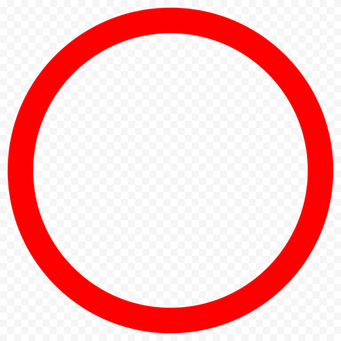 RED CIRCLE EMPTY PNG