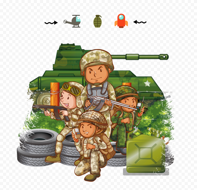 Soldier Army Military, Military cartoon, cartoon Character, class, hand png