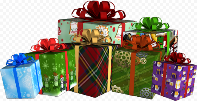 Green Christmas Gift PNG Photos