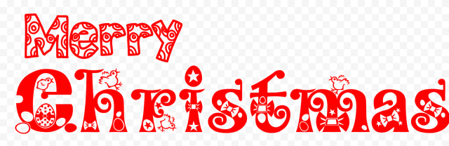 Christmas Text PNG Image