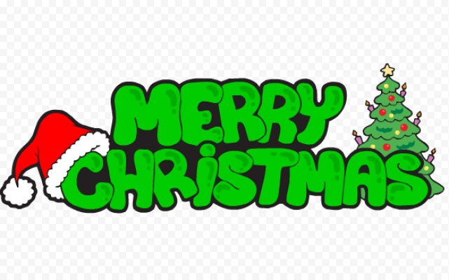 Christmas Text PNG File
