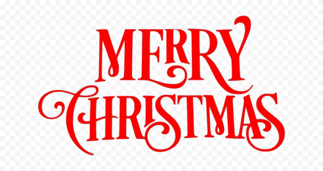 Christmas Word PNG File