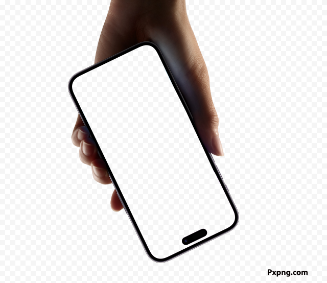 HD Iphone Mockup14 GOLD HD 3D PNG With Hand