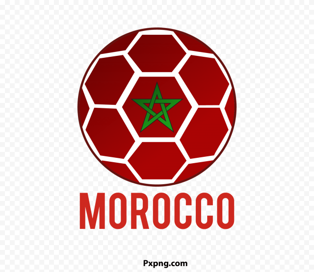 HD Flag Morocco in football PNG